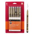 Pigma® Micron® Fine Line Pen Assorted Tip Set, Black